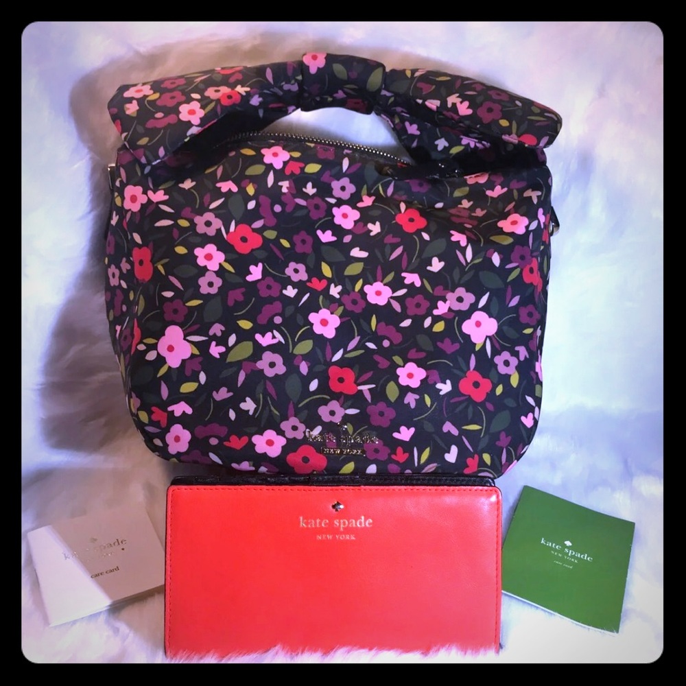 Kate Spade Cross body and matching wallet.